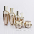 High-grade luxury cosmetic bottles court retro acrylic cosmetic bottle/jars with good price